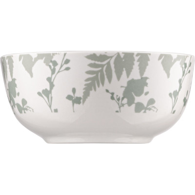 Салатник Ardesto Capri 510мл, 13.8см, порцеляна, біло-зелений (AR0414CWG) Винница - изображение 3