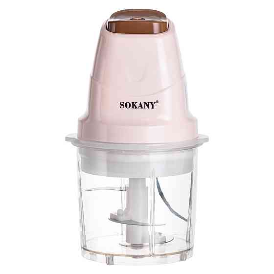 Sokany Чоппер подрібнювач з чашею на 0.7 л електричний кухонний 250 Вт бежевий Sokany SK-06009B Коломыя