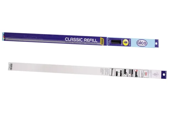 Резинка щетки каркас. стеклоочистителя 70 см 28 с пласт. направляющей Alca графит елка (2 шт.) Винница