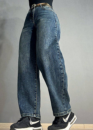 Джинсы женские Vanver 8206 skater jeans широкие с ремнем синие, синий, 27, 27, 74 см, 103 см Одесса - изображение 3