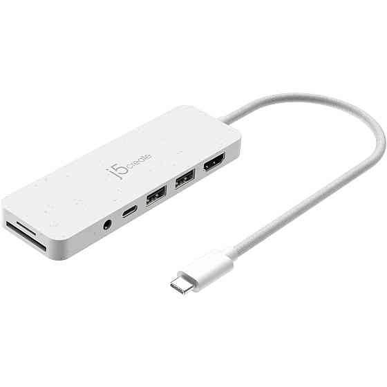 USB-хаб J5create USB-C 6-в-1 White (JCD373EW-N) ( 15448 ) Харків