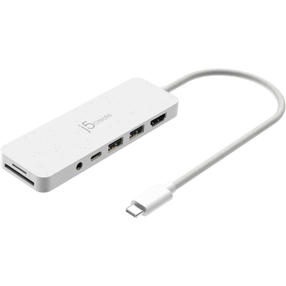 USB-хаб J5create USB-C 6-в-1 White (JCD373EW-N) ( 15448 ) Харків - фото 1