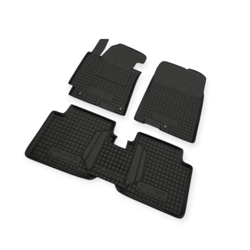 Килимки Хюндай elantra 2010-2015 md, kia cerato iii 2012-2018 борт 2,5см, з перемичкою салону Мукачево - фото 1