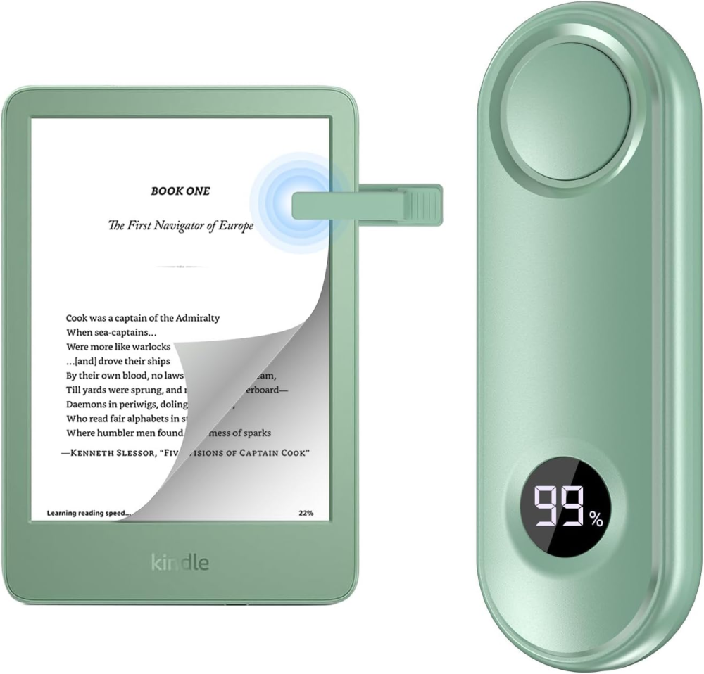Пульт-перегортач сторінок 4smarts RCPT08 RF для Kindle, Kobo, iPad, iPhone, Android, LCD, Type-C, зелений Київ - фото 2