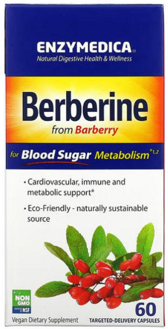 Берберин Enzymedica Berberine for Blood Sugar Metabolism 60 капс Киев - изображение 1