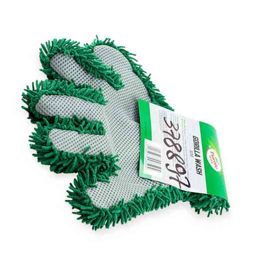 Губка мікрофібри для миття важкодоступних місць двостороння "рукавичка" 26x23 см turtle wax Мукачево