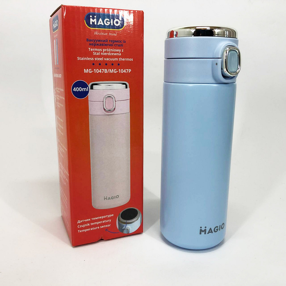 Термос для питної води туристичний MAGIO, Розумний термос з термометром і дисплеєм металевий IB-83 Львів - фото 4