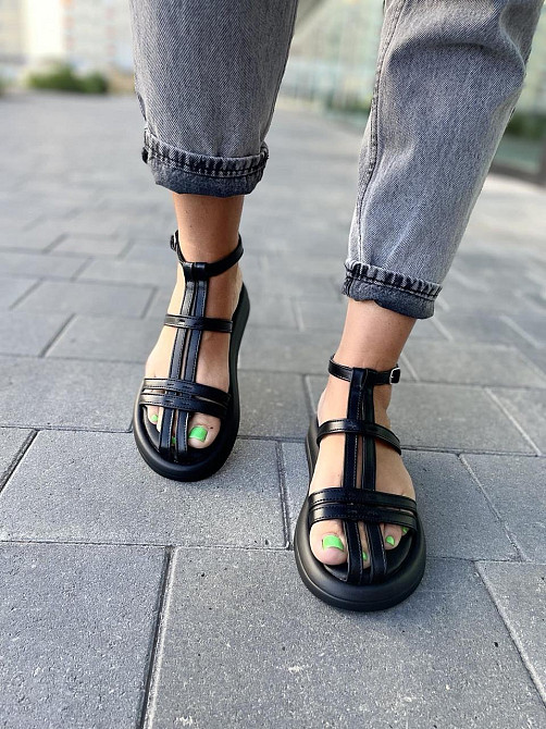 PGV Босоніжки жіночі PGV 1240 чорні (літо, шкіра натуральна) (5141) 36-39 Коломыя - изображение 10