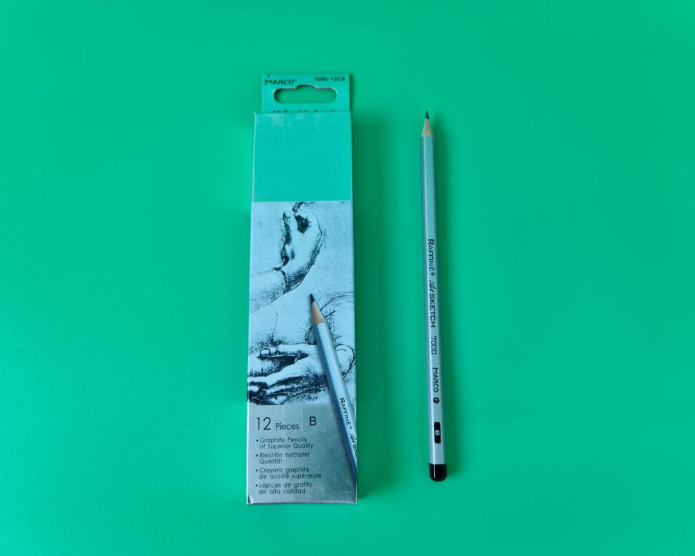 Карандаш простой набор 12шт тм. Марко №7000-B raffine (1 пачка) Харьков - изображение 3