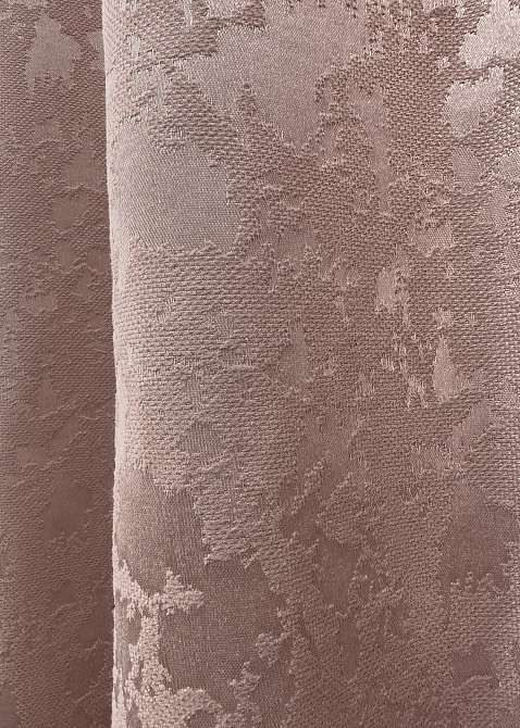 Комплект коротких штор VR-Textil Льон мармур Pavliani VO № 1716ш пудровий 130х170 см 2 шт (35-0342) Київ - фото 7