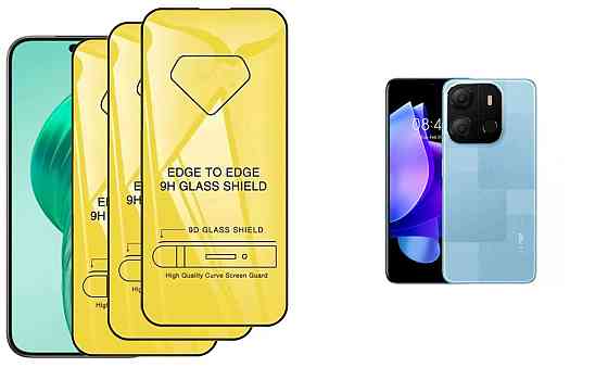 Защитное стекло DefenzoGlass для Tecno POP 7 (BF6), POP 7 Pro – двойная прочность Киев