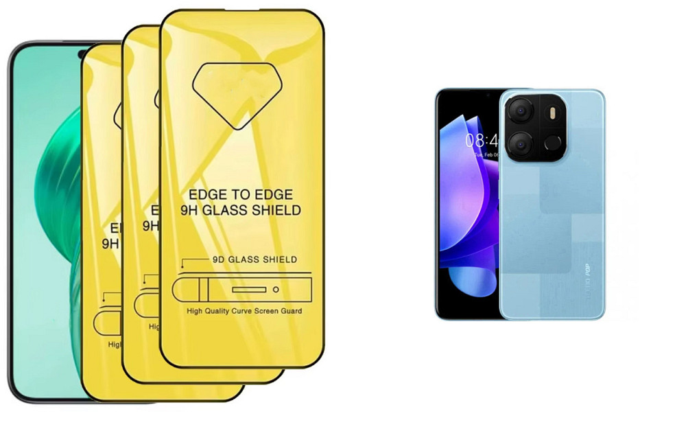 Защитное стекло DefenzoGlass для Tecno POP 7 (BF6), POP 7 Pro – двойная прочность Киев - изображение 1