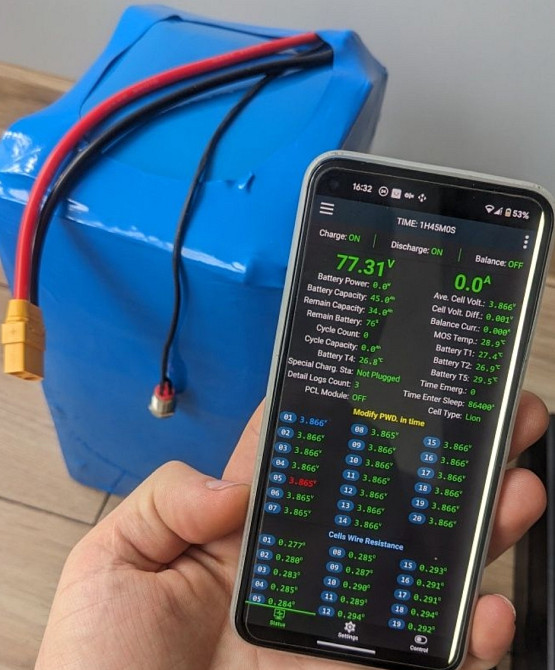 Аккумулятор для електроскутера 72в 50ач  смарт BMS. Харків - фото 1