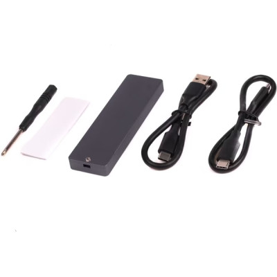 Карман внешний Maxxter M.2 NVMe & SATA SSD to USB-C 10Gbps black (EHDE-2280D-01) Винница - изображение 3