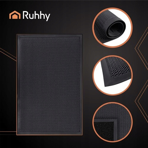 Придверний килимок вхідний гумовий 90х60 см Ruhhy (26185) Нововолинськ - фото 2