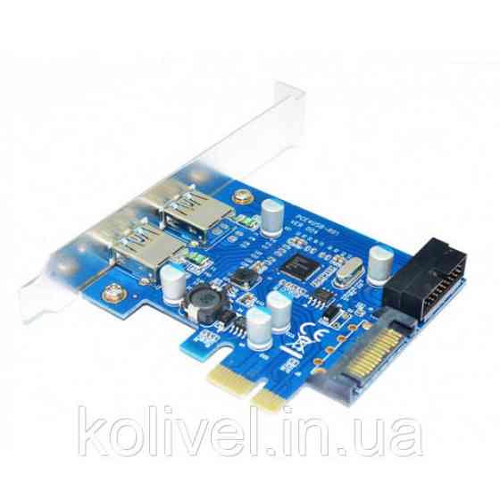 PCI-E Контролер USB3.0 (2ext. 19pin. SATA) NEC, RTL (B00559) Киев