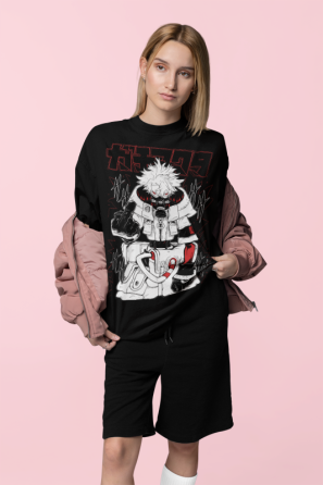 Футболка аниме Гакхиакута Томе Джапанесе Танкобон оверсайз (S/M/L) Черний AnimeJ0737 Днепр