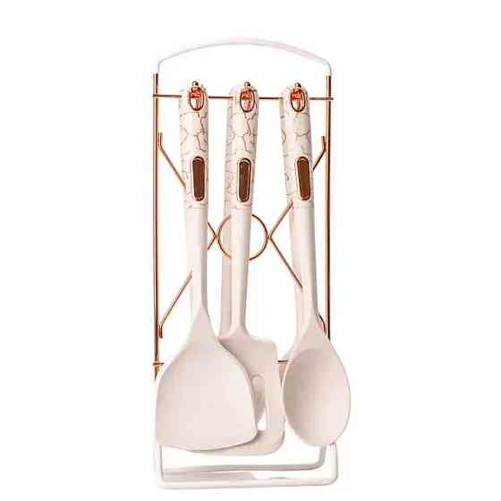 Набір кухонного приладдя на підставці 6 штук кухонні аксесуари YRUR3 Київ