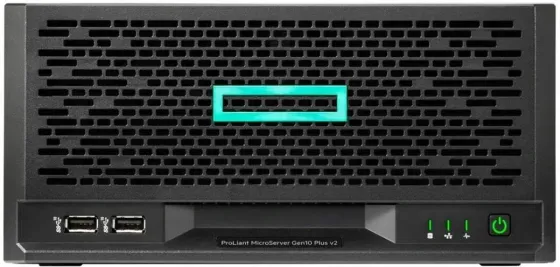 Сервер Hewlett Packard Enterprise Сервер HPE ProLiant MicroServer Gen10 ПЛЮС v2 E-2314 NHP 2TB P70335-425 (P7 Київ