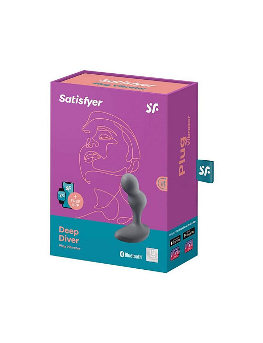 Смарт-массажер простаты Satisfyer Deep Diver Grey Sex Aura Киев - изображение 4