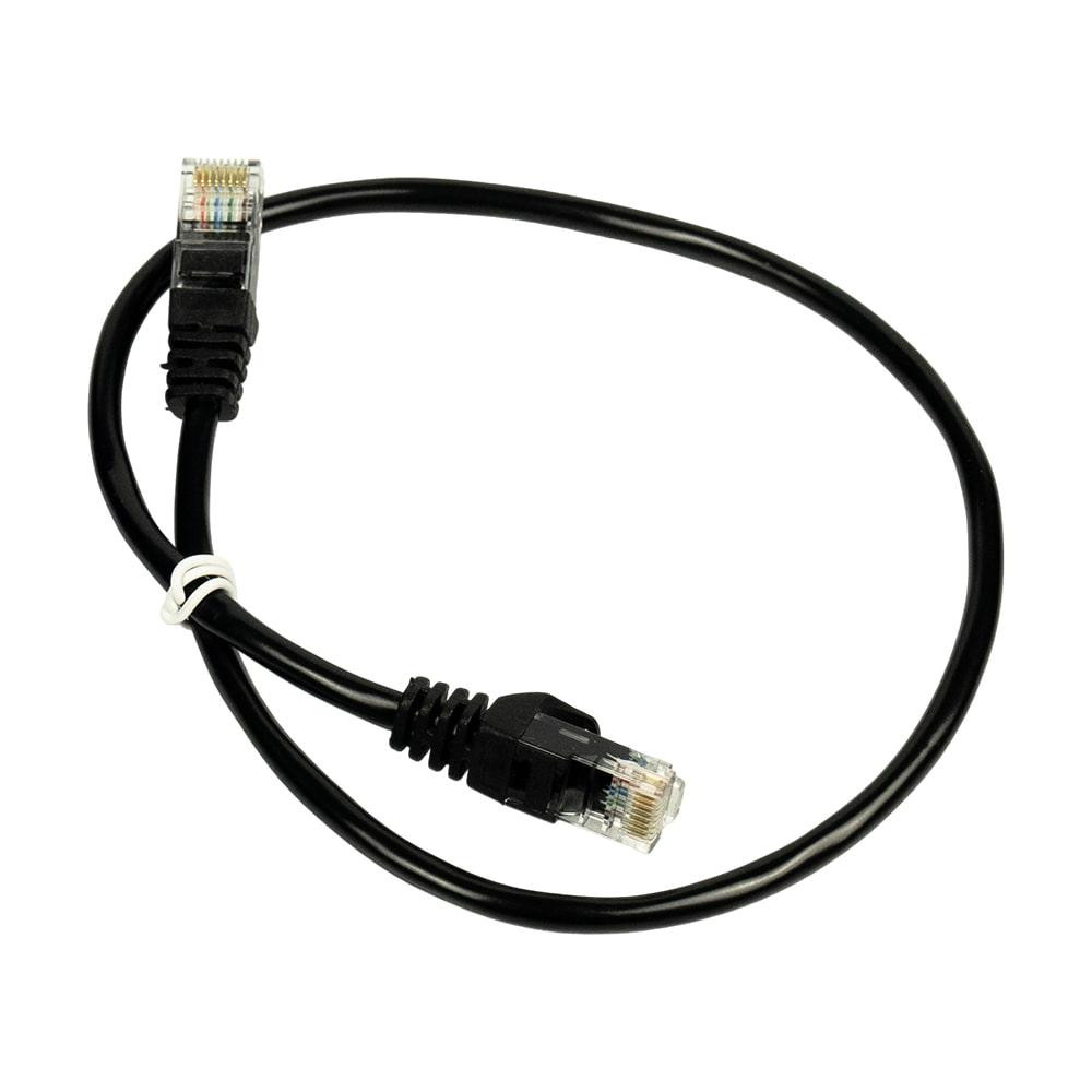Патч-корд мережевий Trinix UTP, RJ-45, CAT.5 0.5m Black (73-00608) Київ - фото 1