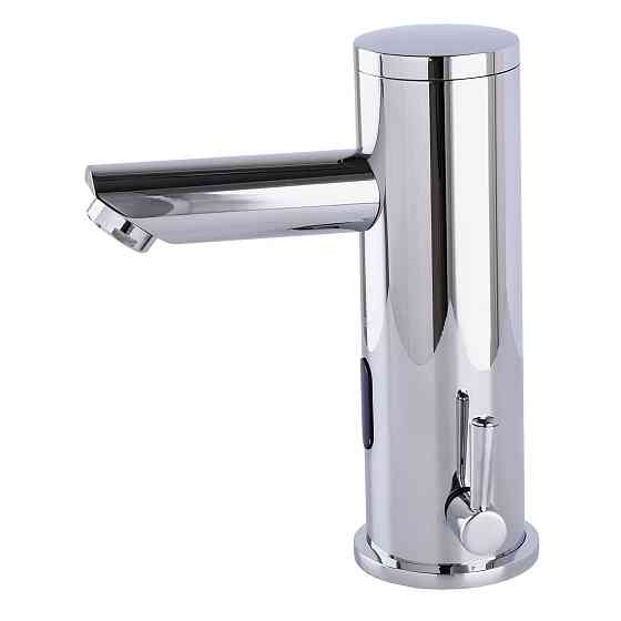 Змішувач сенсорний для умивальника HOTEC 19.115-DC/AC (220V/6V) з трансформатором,латунний Hot/Cold Луцк