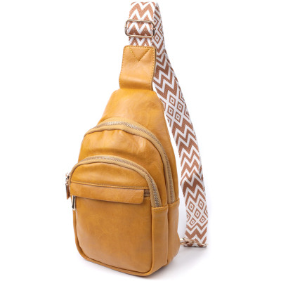 Сумка Vintage З гладкої екошкіри Жовта (22769) Вінниця - фото 1