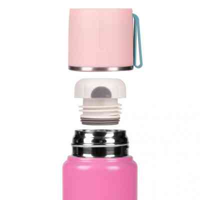 Поильник-непроливайка Yes Термос Fusion с чашкой, 420 мл, розовый (708208) Винница