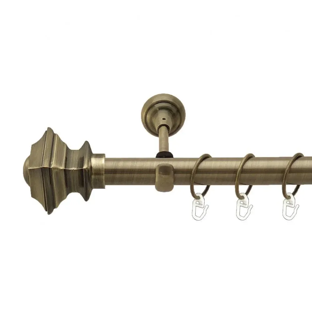 Карниз Orvit Борджеза металевий однорядний відкритий Антик 25 мм 300 см (4223953) Львів - фото 1