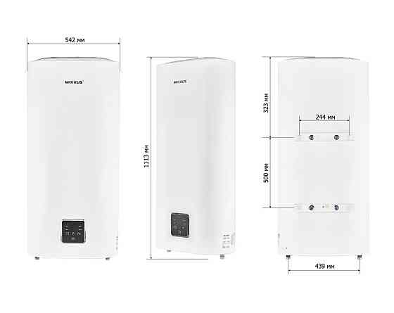 Водонагрівач "Плоский" MIXXUS EWH-09080 FLAT WET накопичувальний 80 л, мокрий тен 2 kW   ( WH0595 ) 26139 Харків