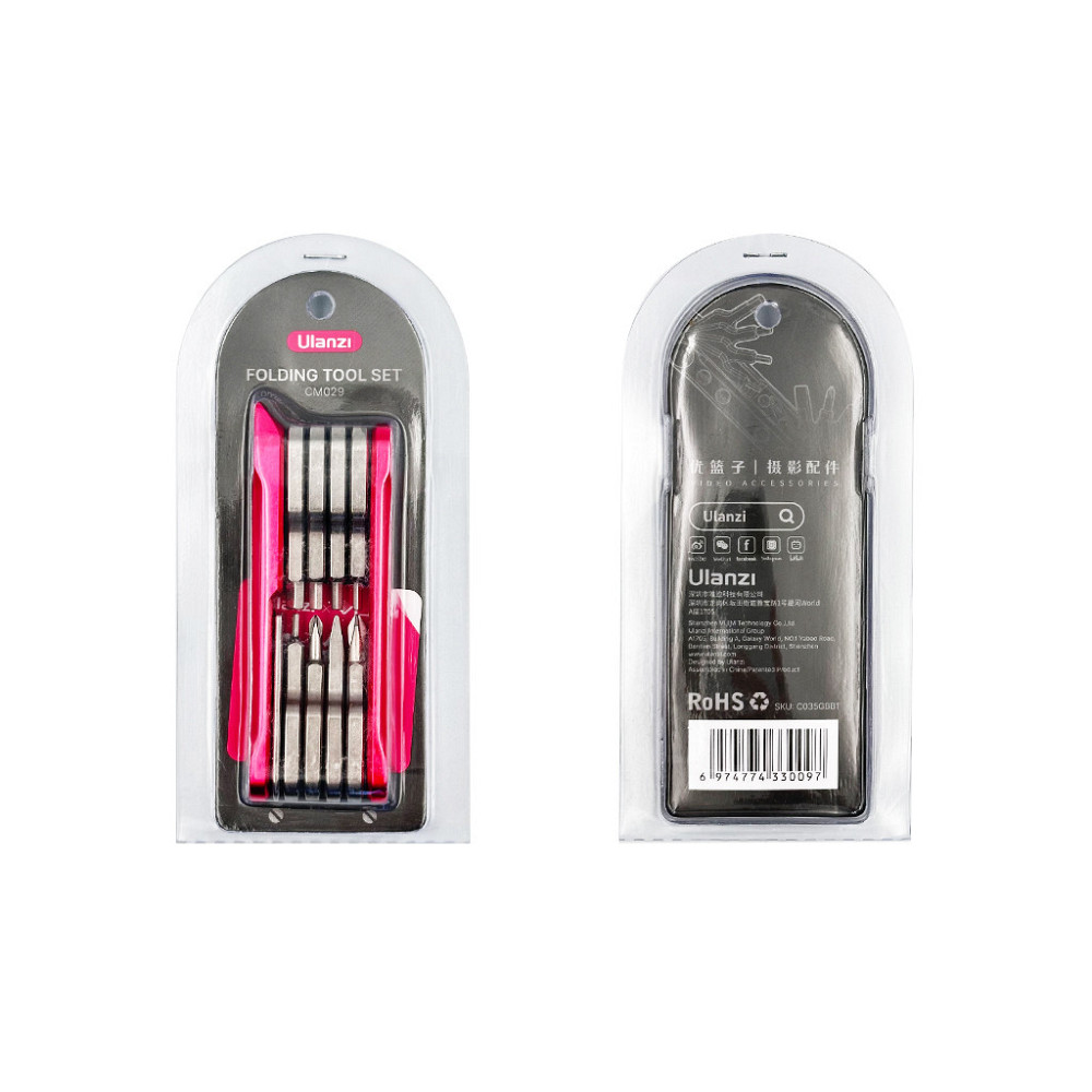 Мультитул Ulanzi Vijim Folding Tool Set With Screwdrivers And Wrenches (C035GBB1 CM029) Київ - фото 2