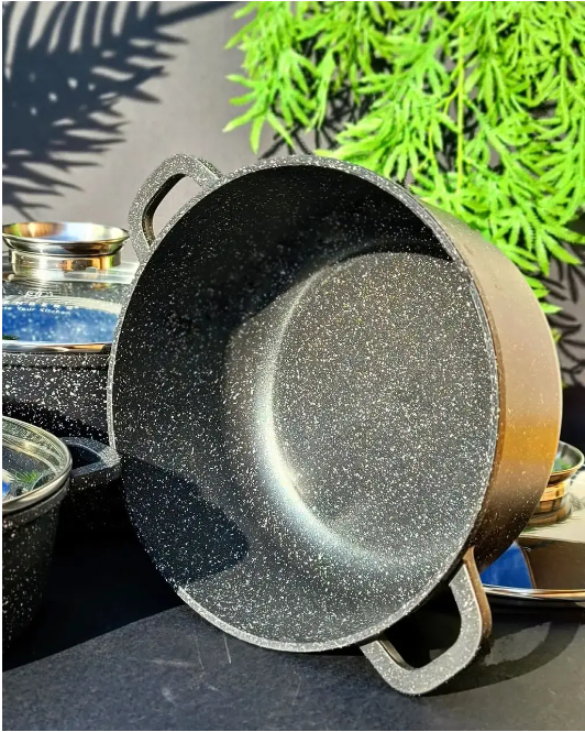 Казан чёрный со крышкой UNIQUE UN-5272 (18см и 1.7 л) Одесса - изображение 4