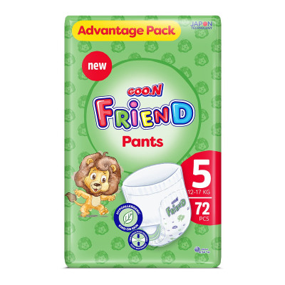 Подгузники GOO.N Friend Трусики 12-17 кг Размер 5 72 шт (F1010117-005) Винница - изображение 1