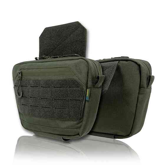 Сумка-напашник XL Kiborg GU Cordura Khaki. Сумка напашник олива с велкро панелью Киев