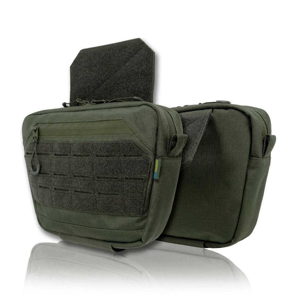 Сумка-напашник XL Kiborg GU Cordura Khaki. Сумка напашник олива с велкро панелью Киев - изображение 1