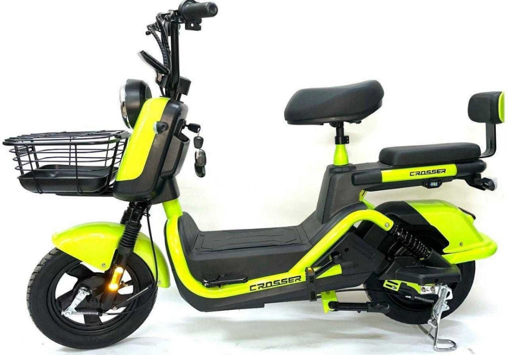 Электрический велосипед Crosser CR2 800W (графеновые акб 60V/24Ah) Зеленый. Харьков - изображение 6