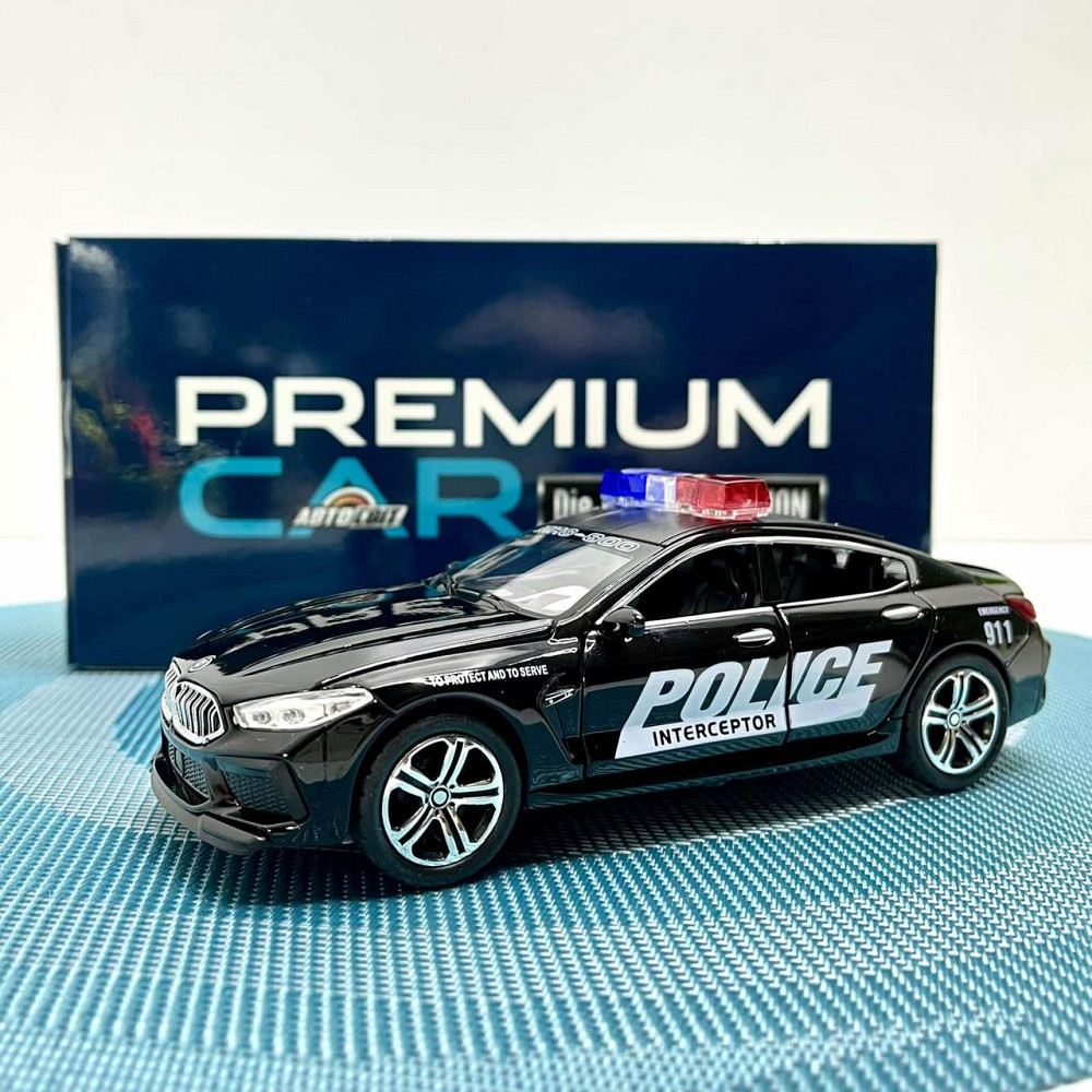 Машина Автосвіт BMW M8 інерційна відчиняються двері 16 см Чорна (AP-1958) Чернігів - фото 8