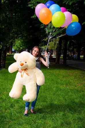 Мягкая игрушка Подарок плюшевый мишка, Плюшевый медведь Ветли 130 см Персиковый Тернополь