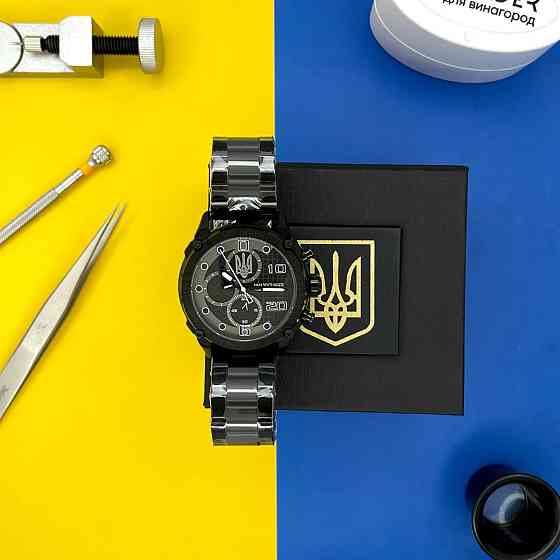 Awarder 016 Тризуб срібло Black-Black Steel Киев