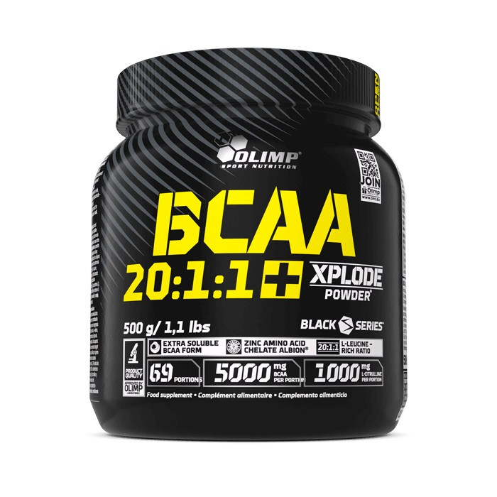 Аминокислоты Olimp BCAA 20:1:1 Xplode Powder 500 г, фруктовий пунш Луцк - изображение 1