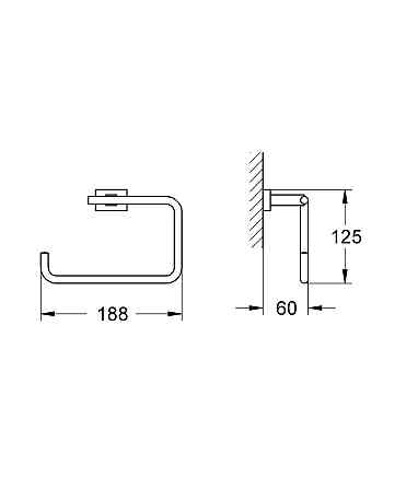 Кольцо для полотенца Grohe Essentials Cube New (40510001) Киев