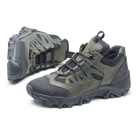 Тактичні кросівки шкіра з кордурою. хакі.11-01 46 (30,5) Харків