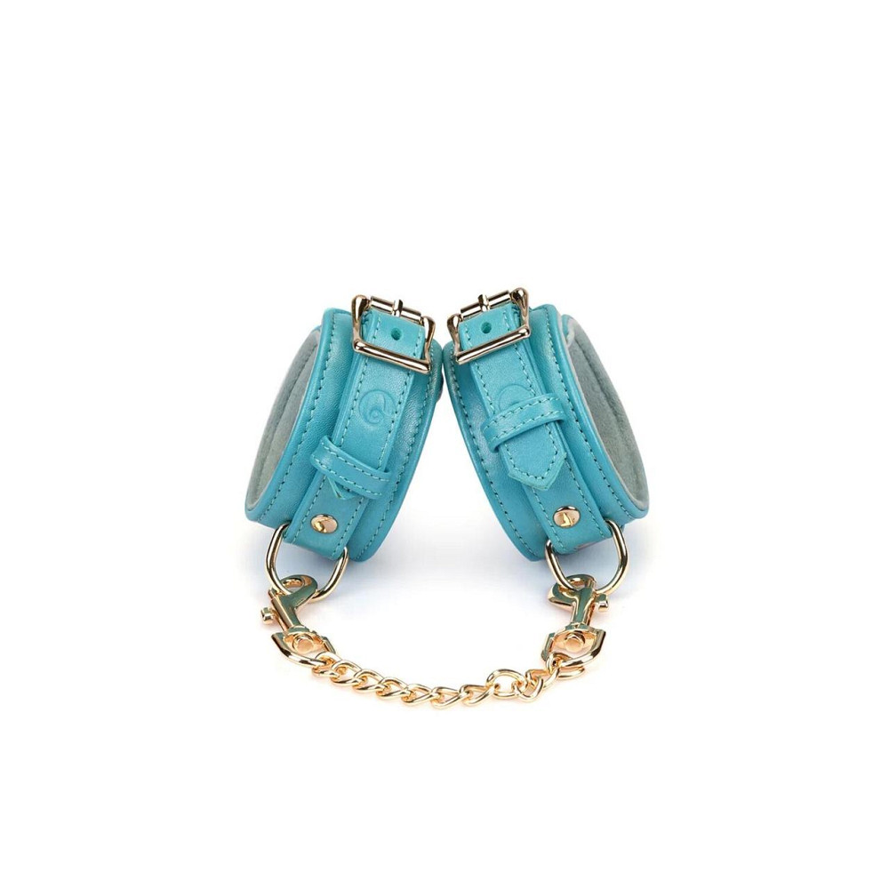 Наручники Liebe Seele Blue Lamb leather Wrist Cuffs with Velvet Lining Sex Aura Киев - изображение 2