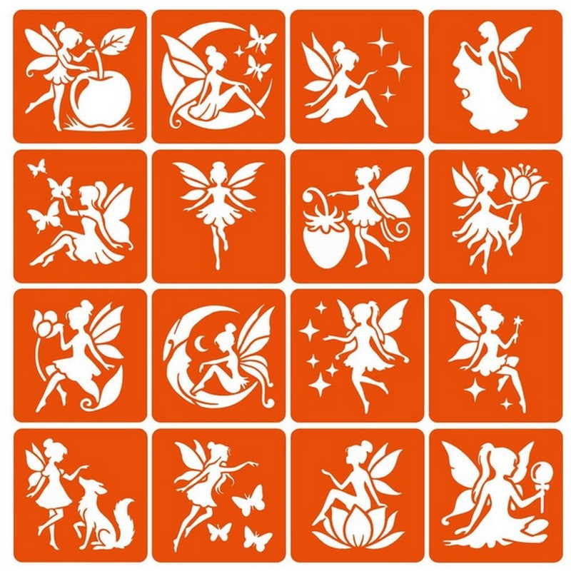 Набор трафаретов для био-тату 