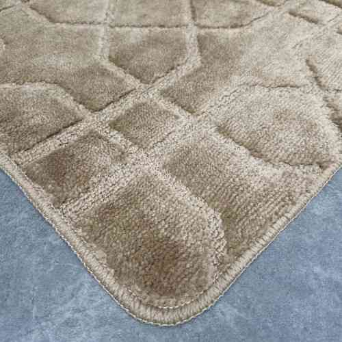 Килимок для ванної кімнати 60*50см U-виріз Геометрія Standard бежевий поліпропілен Дариана Житомир