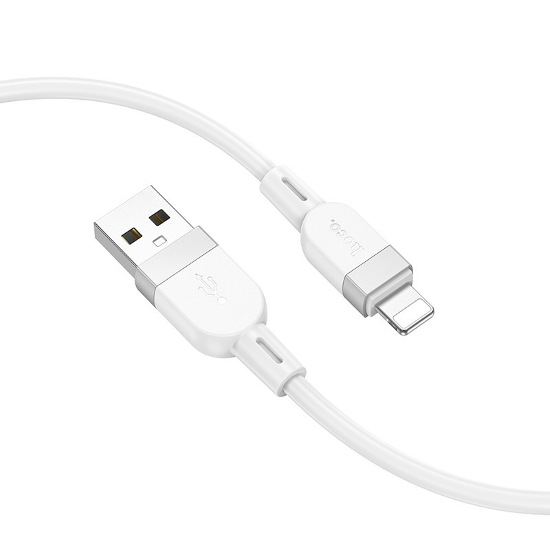 Кабель HOCO X109 Energy silicone charging data cable iP (L=1M) White Київ - фото 4