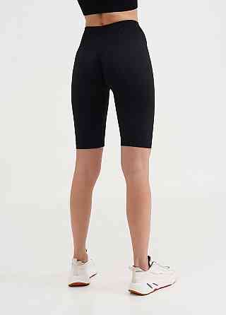 Велосипедки бесшовные в рубчик Giulia с пуш-ап эффектом TRACKS RIB SHAPE black (черный) S/M Киев