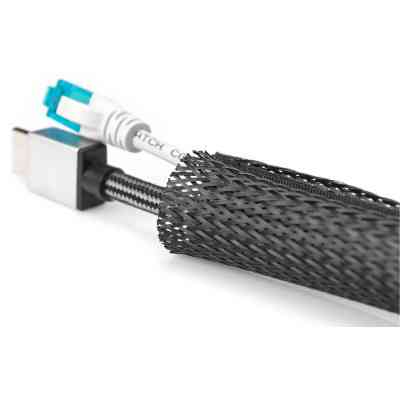 Держатель для кабеля Digitus Cable Tube, 2m, black (DA-90507) Винница