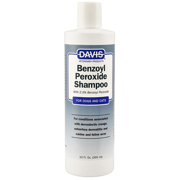 Davis Benzoyl Peroxide Shampoo ДЕВІС 2,5% БЕНЗОЇЛ ПЕРОКСИД дерматокосметичний шампунь для собак і котів з демодекозом і дерматитами Київ - фото 1