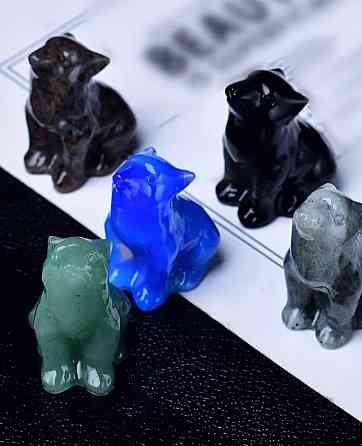 Фігурка вовк з блакитного опалу для декору та колекції Київ